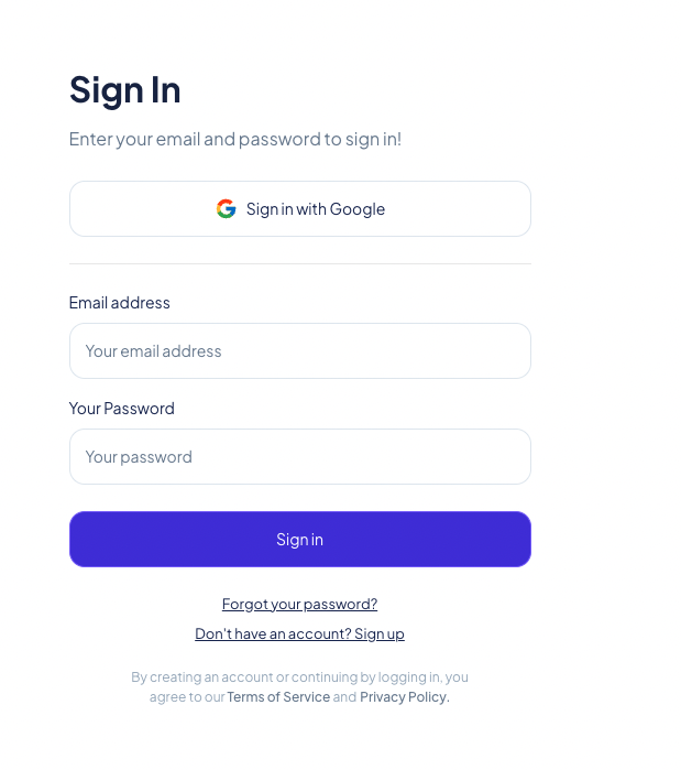 Auth Component