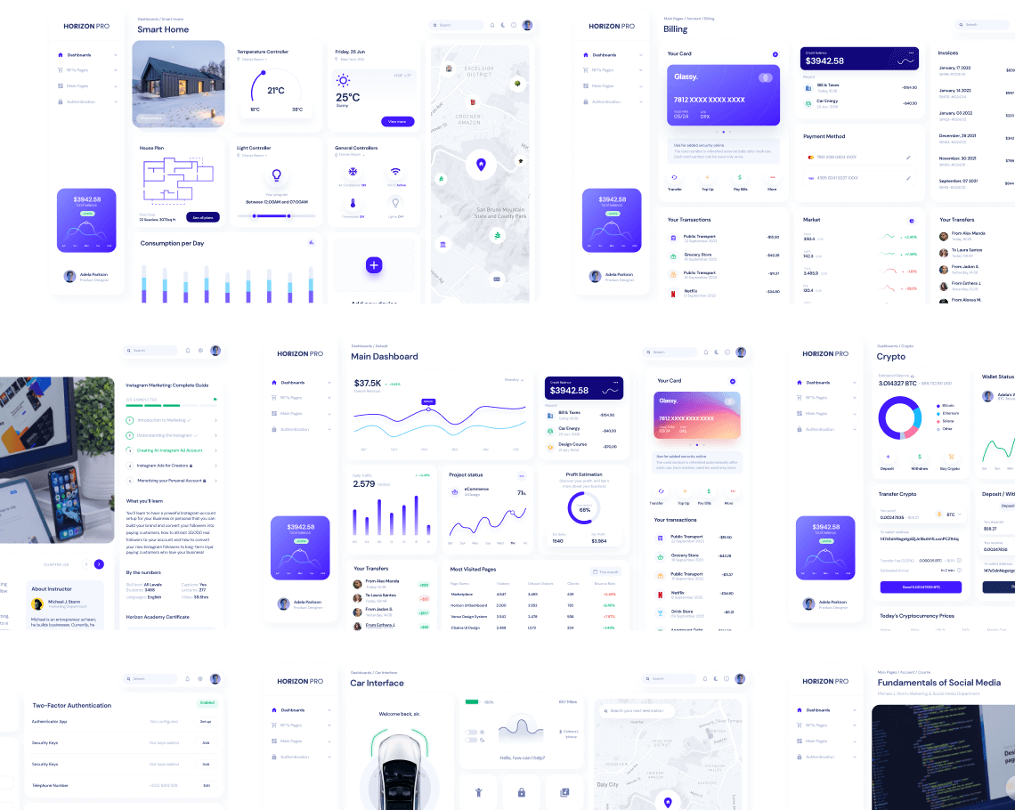 Horizon UI PRO - Trendiest Premium React Admin Dashboard Template